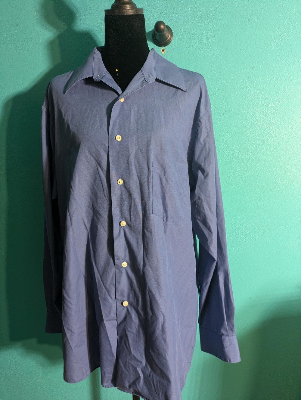 Van Heusen Mens‎ Blue Dress Shirt | Size L (34/35) | Great Condition